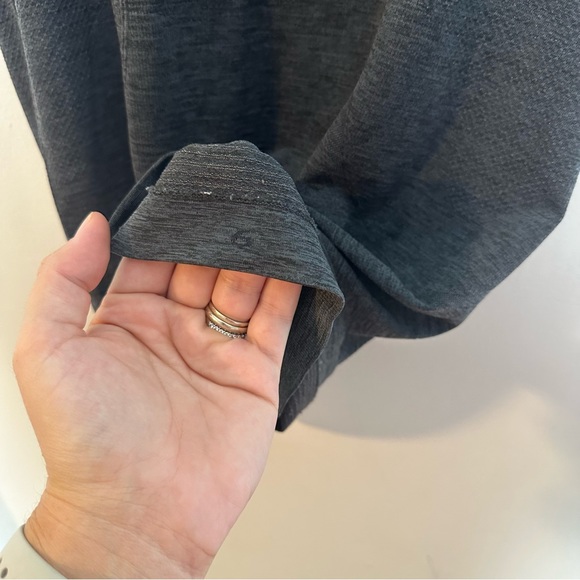LULULEMON- Swiftly Tech Short Sleeve Crew Heathered Black Athletic Training Gym - Picture 7 of 7